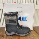 PAJAR CANADA ALICE WATERPROOF LINED SNOW BOOTS - SIZE: WOMEN 7-7.5 - BLACK/GRAY - Like New