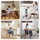Ckaff Set of 2 Dining Chairs PU Kitchen Chairs Living Room Armchairs B0FNVWJVFK - Brand New