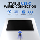 HOMIGUAR WIRED TRACKPAD - MULTI-GESTURE TOUCHPAD MOUSE FOR PC, LAPTOP - BLACK - Like New