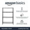AMAZON Basics 4-Shelf Adjustable Steel Wire Rack Storage Shelving Organizer - Like New
