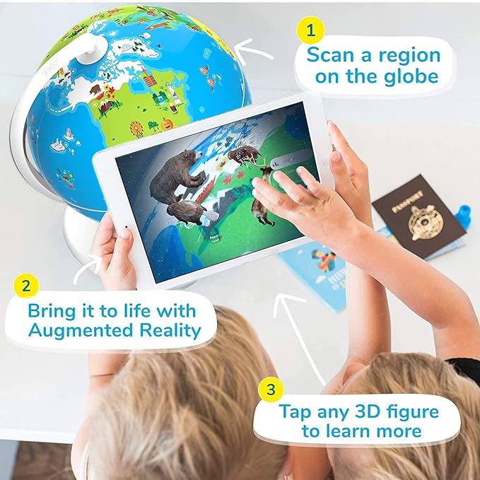 PlayShifu Orboot Earth Augmented Reality Interactive Globe for Kids Metal Orboot - Brand New