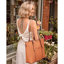 BROMEN Laptop Tote Bag 15.6 inch Briefcases for Women Stylish Tote Bag Brown - Brand New