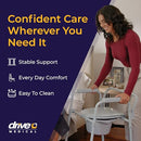 Drive Medical Folding Bedside Commode Adjustable Height Supports 350 lb - Brand New