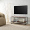 ZINUS TV Stand with Shelf, 40 Inch, Red mahogany wood grain - Like New