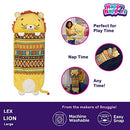 Happy Nappers Pillow & Sleepy Sack- Comfy, Cozy, Compact, Soft Lion (Large) - Like New