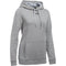1300261 UNDER ARMOUR WOMEN'S HUSTLE FLEECE HOODIE GRAY/BLACK SIZE S - Brand New