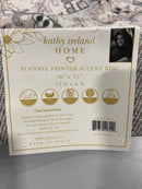 KATHY IRELAND HOME SOFT BRUSHED FLANNEL 30"×72" RUNNERS RUG WITH LATEX BACK - Like New