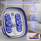 BEAUMOI FOOT SPA COLLAPSIBLE FOOT BATH MASSAGER HEAT REMOTE TIMER - PURPLE - Like New