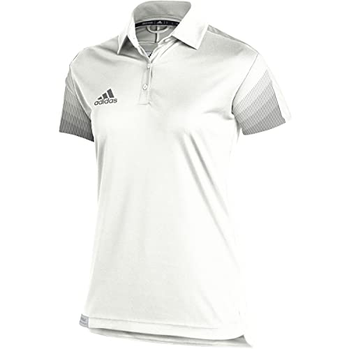 ADIDAS SIDELINE 21 PRIMEBLUE POLO SHIRT - WOMENS MULTI-SPORT - SIZE XL - WHITE - Like New