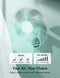 PARIS RHÔNE Wall Mount Fan with Remote,16 Inch Wall Fan with 5 Blades - Like New