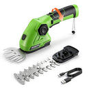 WORKPRO 7.2V CORDLESS GRASS SHEAR SHRUBBERY TRIMMER 5.5" 3.5" PLYL-98 - GREEN - Like New