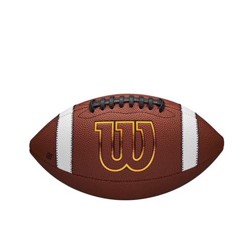 WILSON GST SPEEDSKIN FOOTBALLS - OFFICIAL SIZE - BROWN - Like New