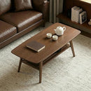 Bamskov Mid Century Modern Coffee Table: 100% Solid Wood Coffee Table - 2-Tier - Brand New