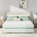 NV0M807B-12-K NOVILLA KING Hybrid Mattress, Medium Firm, 12 Inch, White/Green - Like New