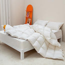 BEVINK Feather Down Comforter Queen/Full Size Solid White All Seasons - Brand New