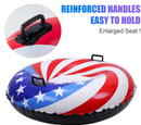 LIFECHOIC SNOW TUBES SNOW SLEDS FOR SLEDDING HEAVY DUTY - RED/WHITE/BLUE - Like New