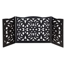 Etna Freestanding Wood Pet Gate 3-Panel Tri Fold Dog Fence 48" x 19" - Black - Like New