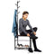 MILLIARD COAT RACK HALL TREE WITH BENCH - BLACK - Like New