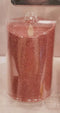 Luminara Flameless Holiday Red Glitter Pillar Candle Set 5.5" & 7" - Like New