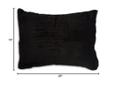 ADORABLE HUMONGOUS SHERPA PILLOW, STANDARD/QUEEN, BLACK FLEECE AND WHITE SHERPA - Like New