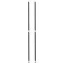 Alera SW59PO36BL Stackable Posts for Wire Shelving 36" High Black 4/Pack - Brand New