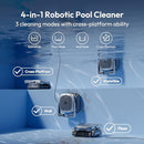 BUBLUE D10P ROBOTIC POOL CLEANER, POOL VACUUM WITH SUPERIOR SUCTION, GRAY - Like New