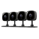 TAPO BY TP-LINK 1080P INDOOR SECURITY CAMERA FOR BABY MONITOR PET 4-PACK -BLACK - Like New