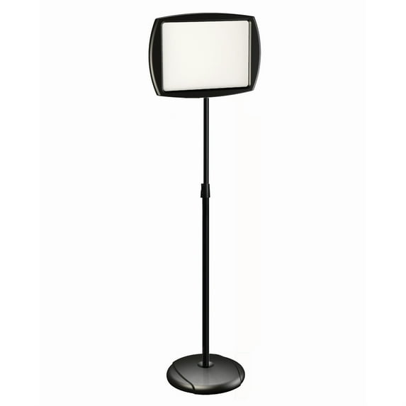 MASTERVISION RECTANGULAR DRY-ERASE SIGN STAND - BLACK - Like New