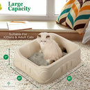 Disposable Litter Box for Cats 6 Pack Sturdy Design B0BX8TB579 - Brand New