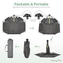 Dream On Me Pop Up Children Playpen in Charcoal - Like New