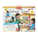 Melissa Doug School Time Play Set +Scratch Art Mini-Pad Bundle 8514 - Like New
