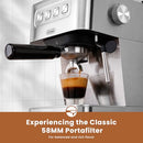 GEVI 20 BAR ESPRESSO MACHINE HIGH PRESSURE MILK FROTHER STEAM WAND - SILVERY - Like New