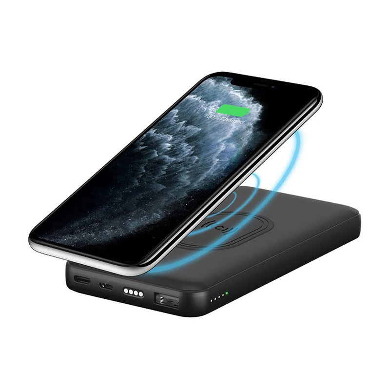 Cygnett ChargeUp Duo 10000mAh Wireless Powerbank Charging Dock CY3038PBCHE Black Like New