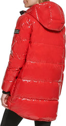 KARL LAGERFELD PARIS WOMENS HOODED JACKET - SIZE: WOMEN S - SCARLET - Brand New