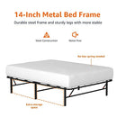 Amazon Basics Bed Frame Ample Underbed Storage Foldable Steel Full B073WRF565 - Brand New