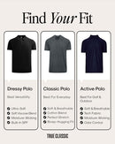 TCT4002-3PK MEN'S POLO SHIRTS SHORT SLEEVE - SIZE: MEN L - CARBON/HEATHER/WHITE - Like New