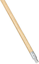 RUBBERMAID COMMERCIAL PRODUCTS LACQUERED BROOM HANDLE THREADED METAL TIP,12Pack - Like New