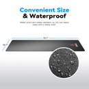 SPERAX EXERCISE MAT FOR TREADMILL NON-SLIP EXTRA-THICK 0.16" GYM MAT - BLACK - Like New