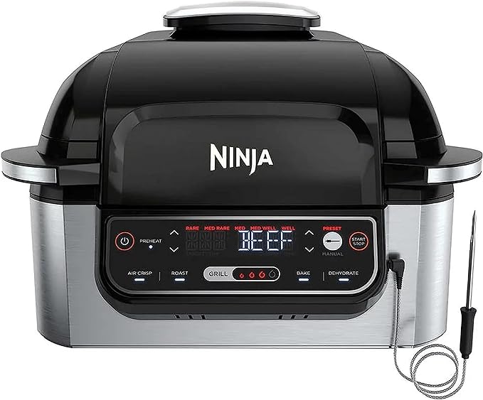 Ninja Foodi 5-in-1 4qt Air Fryer AG302 - Black/Silver - MISSING ACCESSORIES Like New