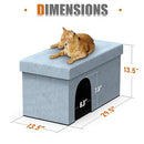 PATHOSIO PETS Cat Hidden Litter Box Furniture Litter Box Enclosure - Light Grey - Brand New