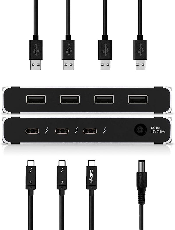 CalDigit Thunderbolt 4 Element Universal Multi-Port Hub CALDIGIT-TBT4 - SILVER Like New