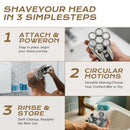 LAJCAEN 7D HEAD SHAVERS FOR BALD MEN, ELECTRIC RAZOR MEN, LED DISPLAY, BLACK - Like New