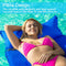 COSONE SELF-INFLATING POOL FLOATS WITH HEADREST MATTRESS LOUGE - BLUE - M - Like New