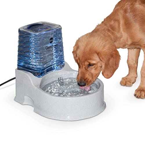 K&H PET PRODUCTS CLEANFLOW FILTERED WATER BOWL DOGS GRANITE 1.4G - GRANITE - Like New