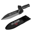 DR.ÖTEK METAL DETECTOR SHOVEL HEAVY DUTY DOUBLE SERRATED DIGGING TOOL - BLACK - Like New