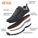 OL OUTJET LEGEND MEN WATERPROOF HIKING SHOES LEATHER COMFORTABLE LIGHTWEIGHT - Brand New