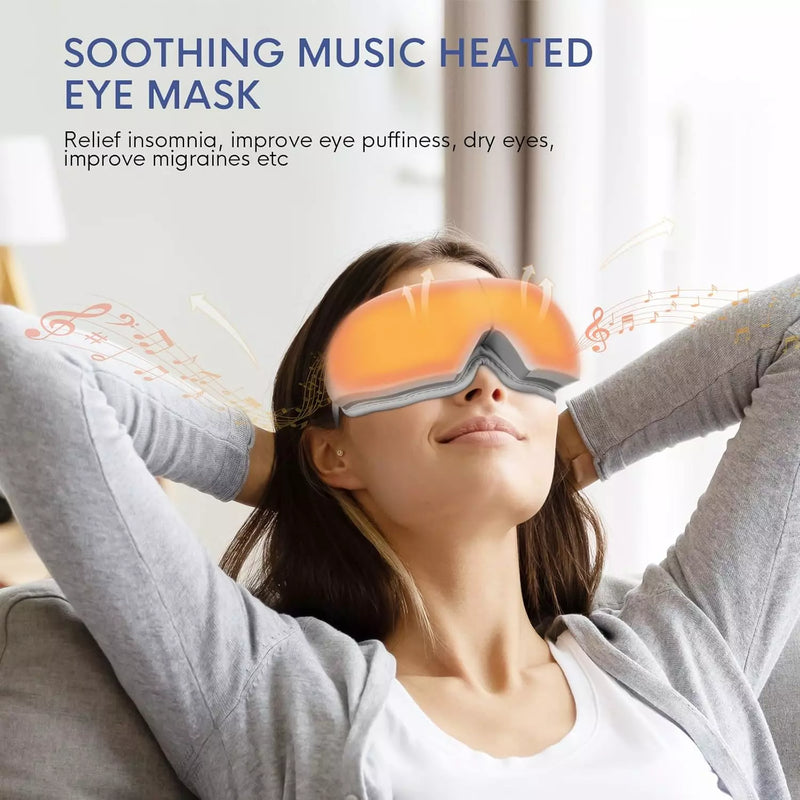 REMARKABLE GOODZ REVEYEVE EYE MASSAGER HEAT SMART EYE MASK FOR RELAX EYE - WHITE - Like New