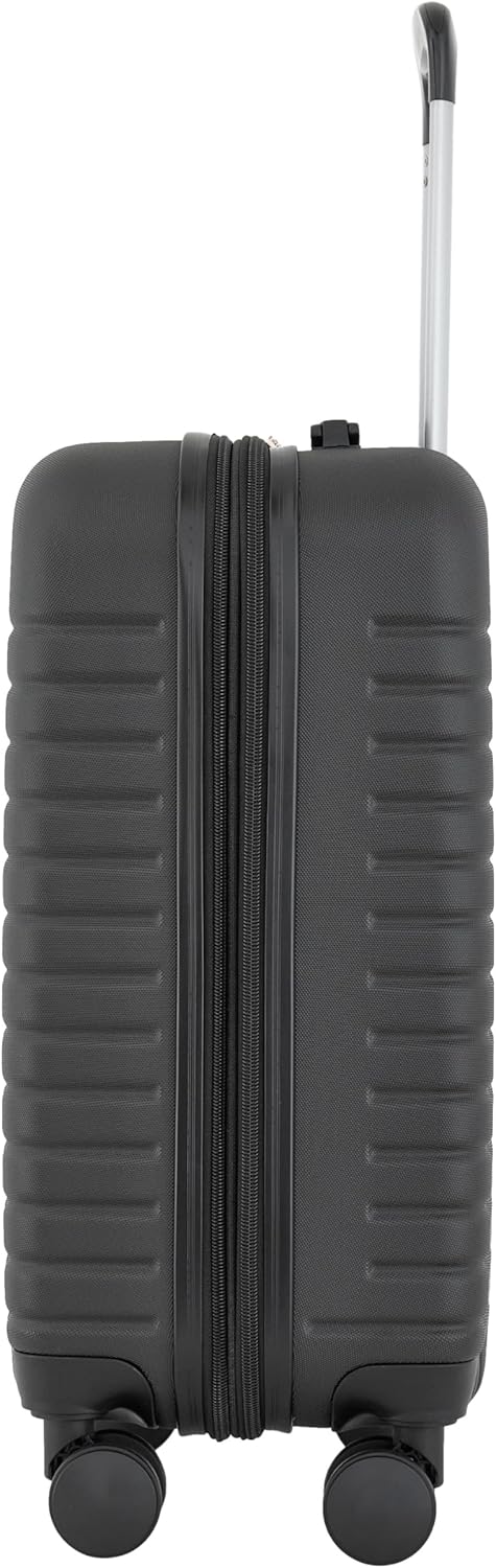 KENSIE 22" GRACEFUL HARDSIDE CARRY-ON LUGGAGE, EXPANDABLE - BLACK, ROSE GOLD - Like New