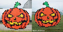 Ingersoll Fence Pixel Decoration Kit Halloween Pumpkin 7'x6', B07XVKR38C -NEW - Brand New