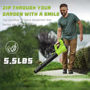 GREENER 21V LEAF BLOWER CORDLESS (TOOL ONLY) - GREEN - Like New